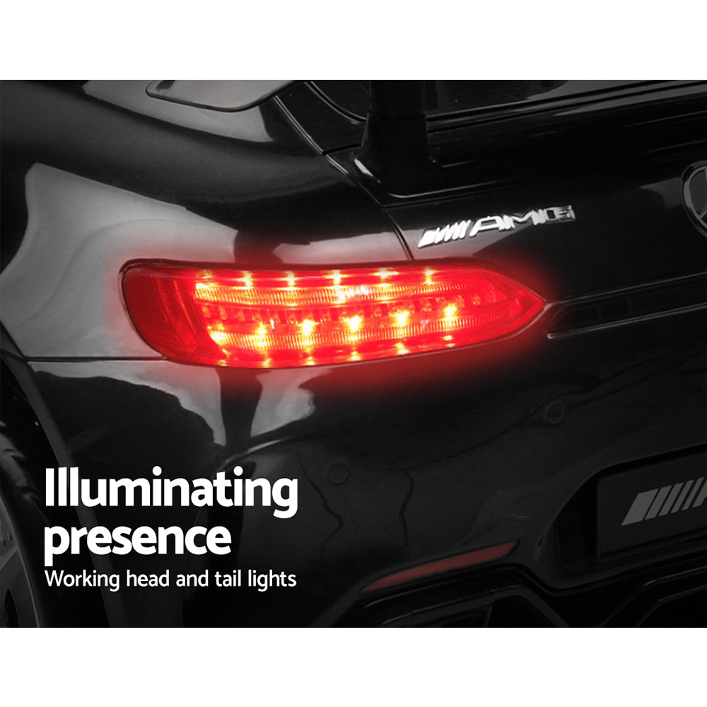 Kids Electric Ride On Car Mercedes-Benz AMG GTR Licensed Toy Cars 12V Black RCAR-AMGGTR-BK