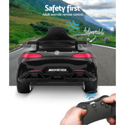 Kids Electric Ride On Car Mercedes-Benz AMG GTR Licensed Toy Cars 12V Black RCAR-AMGGTR-BK
