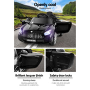 Kids Electric Ride On Car Mercedes-Benz AMG GTR Licensed Toy Cars 12V Black RCAR-AMGGTR-BK