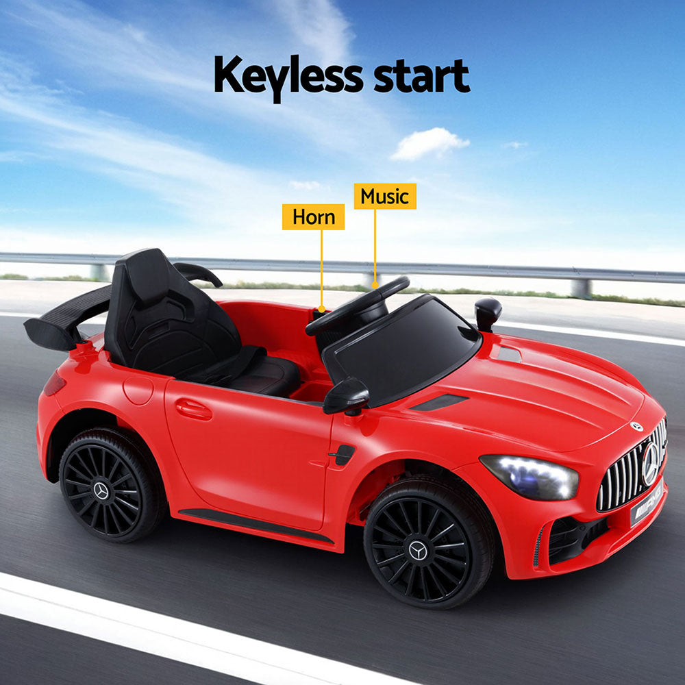 Kids Electric Ride On Car Mercedes-Benz AMG GTR Licensed Toy Cars Remote Red RCAR-AMGGTR-S-RD