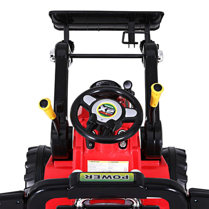 Rigo Kids Electric Ride On Car Bulldozer Digger Loader Remote 6V Red RCAR-BULLDOZER-RD