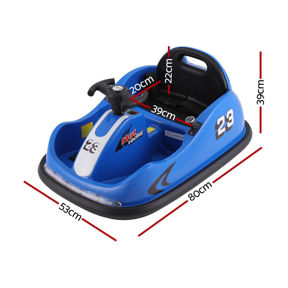 Rigo Kids Ride On Car Bumper Kart 6V Electric Toys Cars Remote Control Blue RCAR-BUMPER-KART-BU
