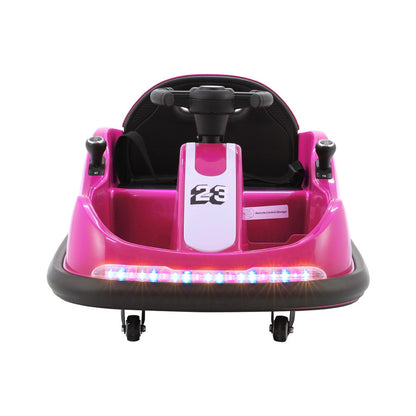 Rigo Kids Ride On Car Bumper Kart 6V Electric Toys Cars Remote Control Pink RCAR-BUMPER-KART-PK