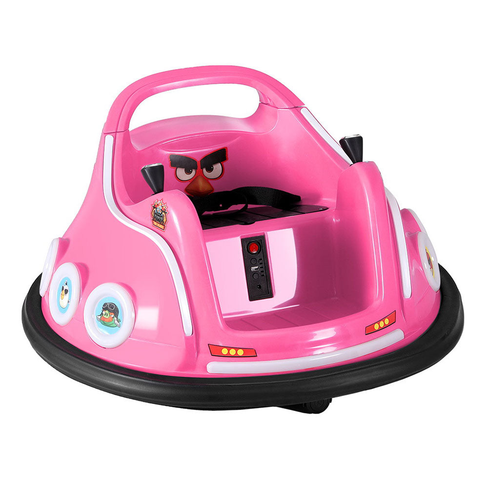Kids Ride On Car Bumper Electric Ride On Cars Light Remote Angry Birds Sticker Pink RCAR-BUMPER-PK