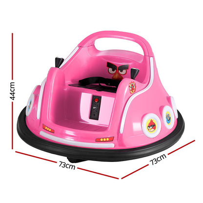 Kids Ride On Car Bumper Electric Ride On Cars Light Remote Angry Birds Sticker Pink RCAR-BUMPER-PK