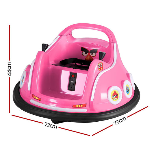 Kids Ride On Car Bumper Electric Ride On Cars Light Remote Angry Birds Sticker Pink RCAR-BUMPER-PK