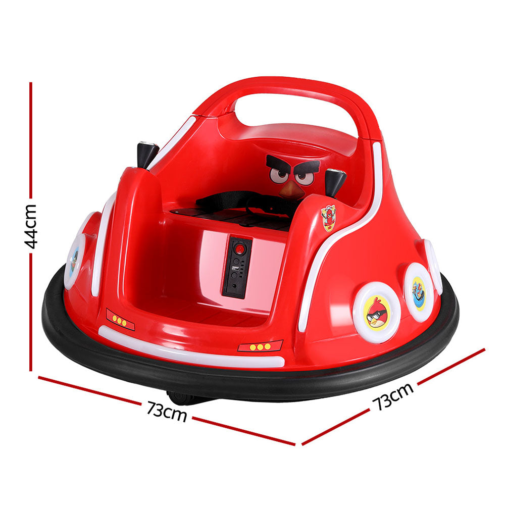 Kids Ride On Car Bumper Electric Ride On Cars Light Remote Angry Birds Sticker Red RCAR-BUMPER-RD