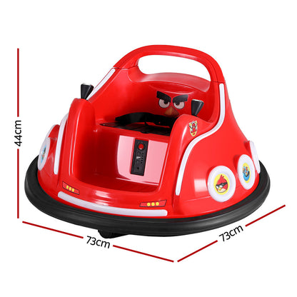 Kids Ride On Car Bumper Electric Ride On Cars Light Remote Angry Birds Sticker Red RCAR-BUMPER-RD