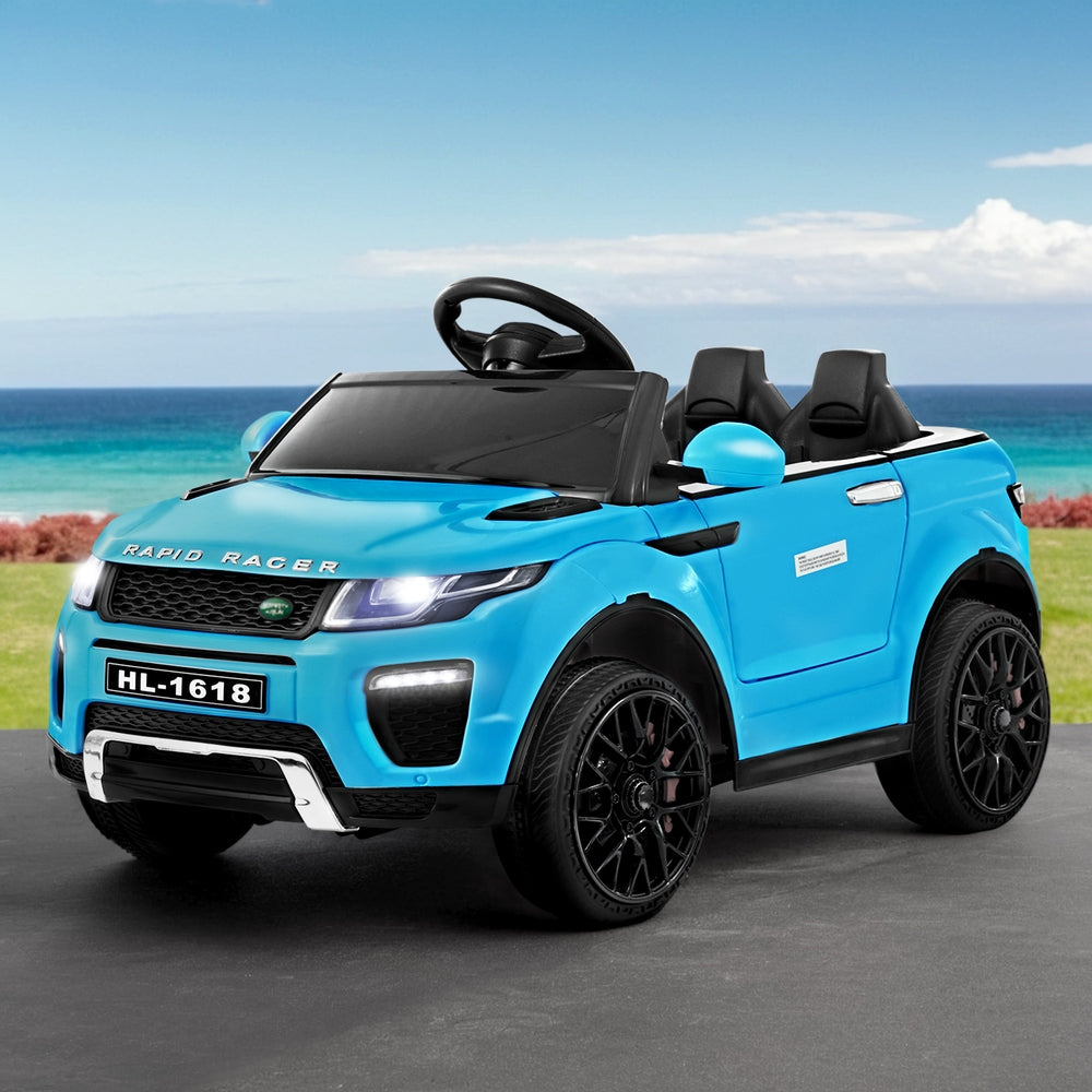 Rigo Kids Electric Ride On Car SUV Range Rover-inspired Toy Cars Remote 12V Blue RCAR-EVOQUE-BU
