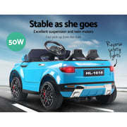 Rigo Kids Electric Ride On Car SUV Range Rover-inspired Toy Cars Remote 12V Blue RCAR-EVOQUE-BU