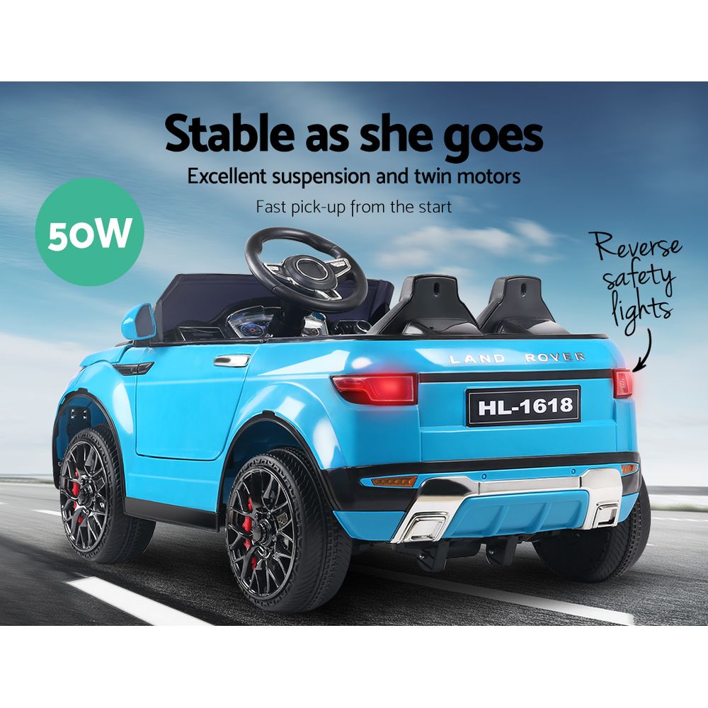 Rigo Kids Electric Ride On Car SUV Range Rover-inspired Toy Cars Remote 12V Blue RCAR-EVOQUE-BU