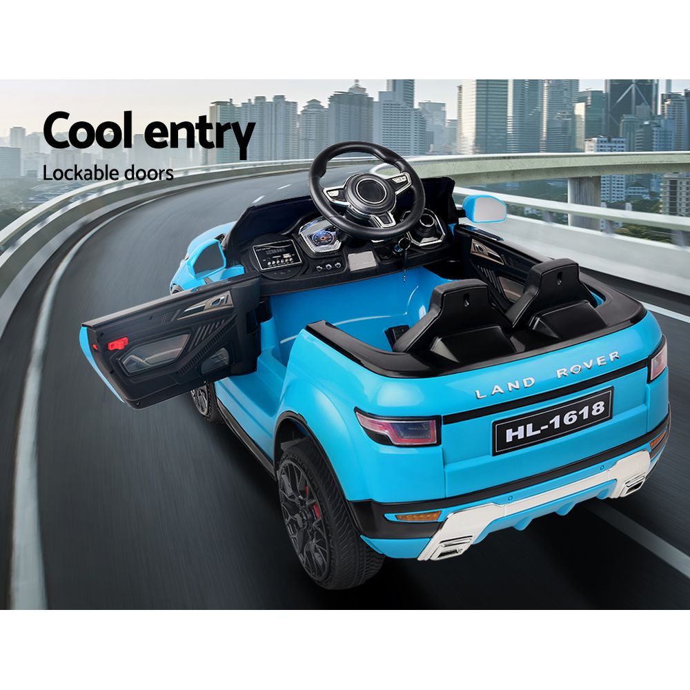 Rigo Kids Electric Ride On Car SUV Range Rover-inspired Toy Cars Remote 12V Blue RCAR-EVOQUE-BU