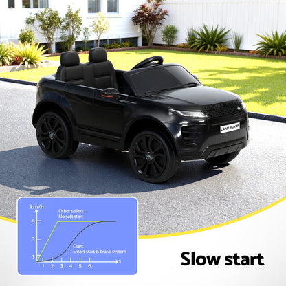 Kids Electric Ride On Car Land Rover Licensed Toy Cars Remote 12V Battery Black RCAR-EVOQUE-LS-BK