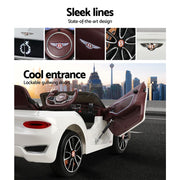 Kids Electric Ride On Car Bentley Licensed EXP12 Toy Cars Remote 12V White RCAR-EXP12-WH