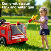 Rigo Kids Ride On Car Electric Fire Engine Fighting Truck with Water Gun Music RCAR-FIRETRUCK-LL911P-RD