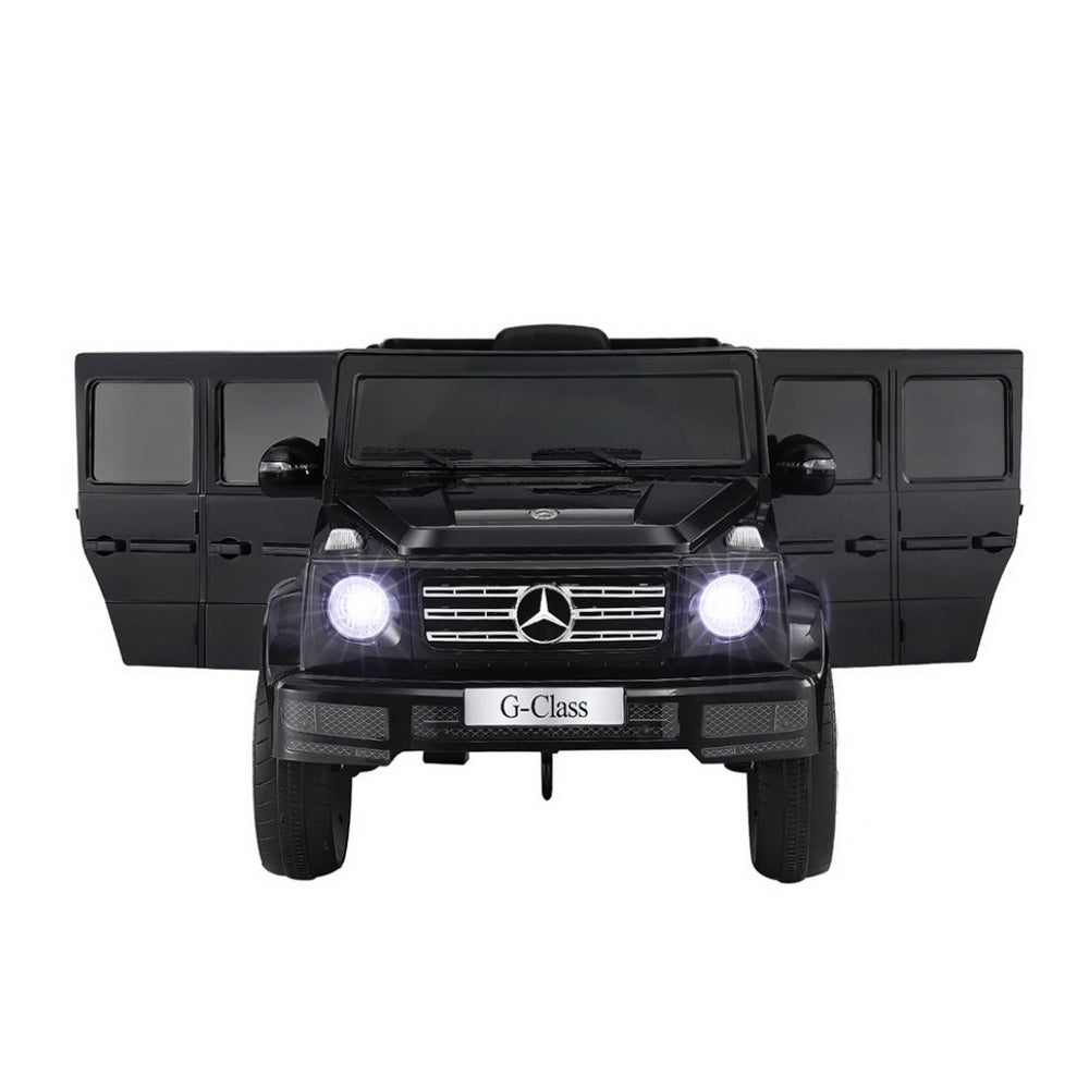 Kids Ride On Car Licensed Mercedes-Benz G500 Electric Toys Horn Remote 12V Black RCAR-G500-LS-BK