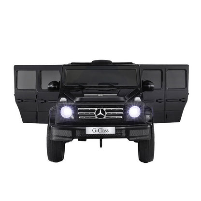 Kids Ride On Car Licensed Mercedes-Benz G500 Electric Toys Horn Remote 12V Black RCAR-G500-LS-BK