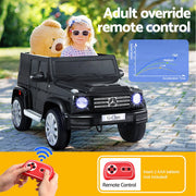 Kids Ride On Car Licensed Mercedes-Benz G500 Electric Toys Horn Remote 12V Black RCAR-G500-LS-BK