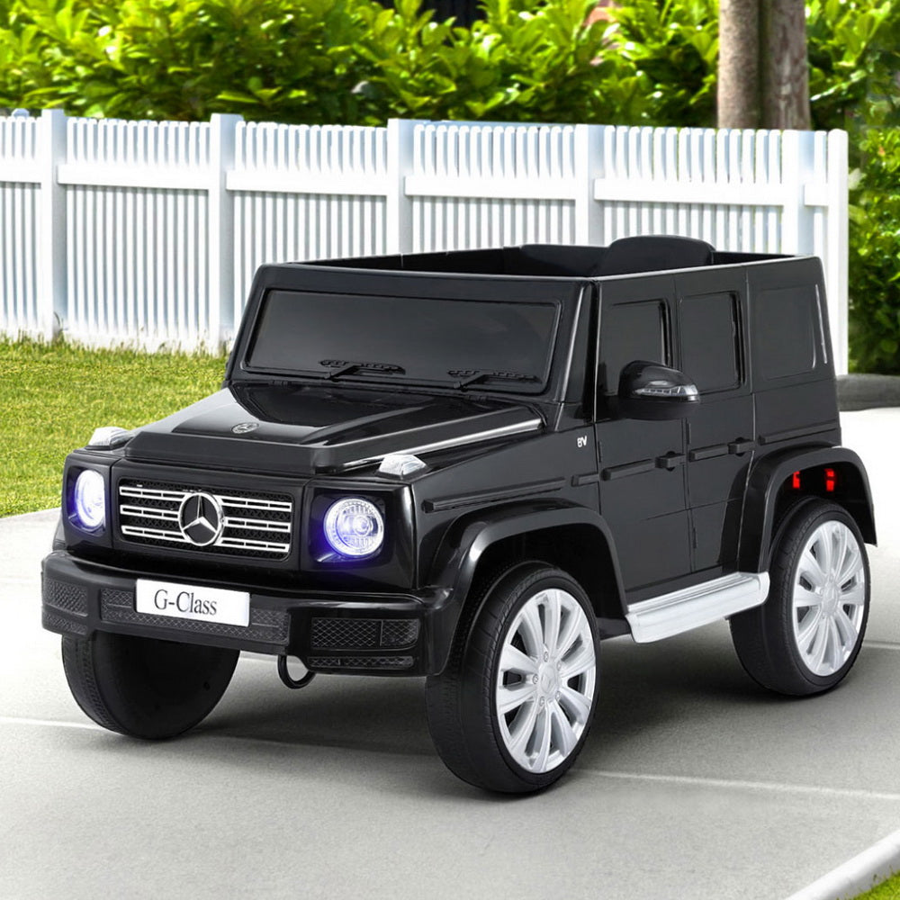 Kids Ride On Car Licensed Mercedes-Benz G500 Electric Toys Horn Remote 12V Black RCAR-G500-LS-BK
