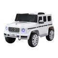 Kids Ride On Car Licensed G500 Electric Toys Horn Remote 12V White RCAR-G500-LS-WH