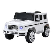 Kids Ride On Car Licensed G500 Electric Toys Horn Remote 12V White RCAR-G500-LS-WH