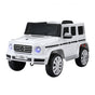 Kids Ride On Car Licensed G500 Electric Toys Horn Remote 12V White RCAR-G500-LS-WH