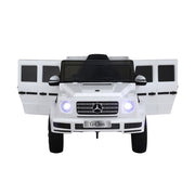 Kids Ride On Car Licensed G500 Electric Toys Horn Remote 12V White RCAR-G500-LS-WH