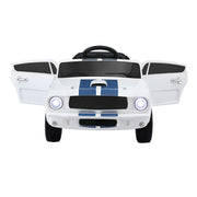 Kids Electric Ride On Car Licensed GT350 Outdoor Toys Cars Music Remote White RCAR-GT350-LS-WH