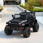 Rigo Kids Electric Ride On Car Jeep Toy Cars Remote 12V Black RCAR-JEP-4WS-BK