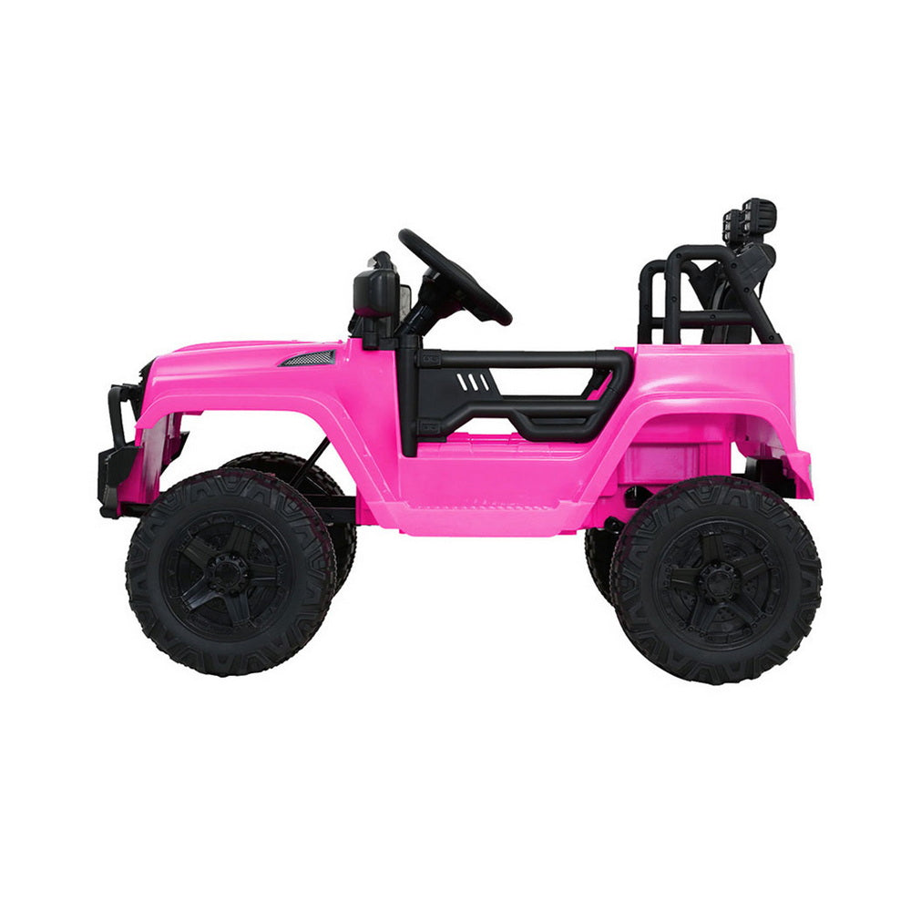 Rigo Kids Electric Ride On Car Jeep Toy Cars Remote 12V Pink RCAR-JEP-4WS-PK