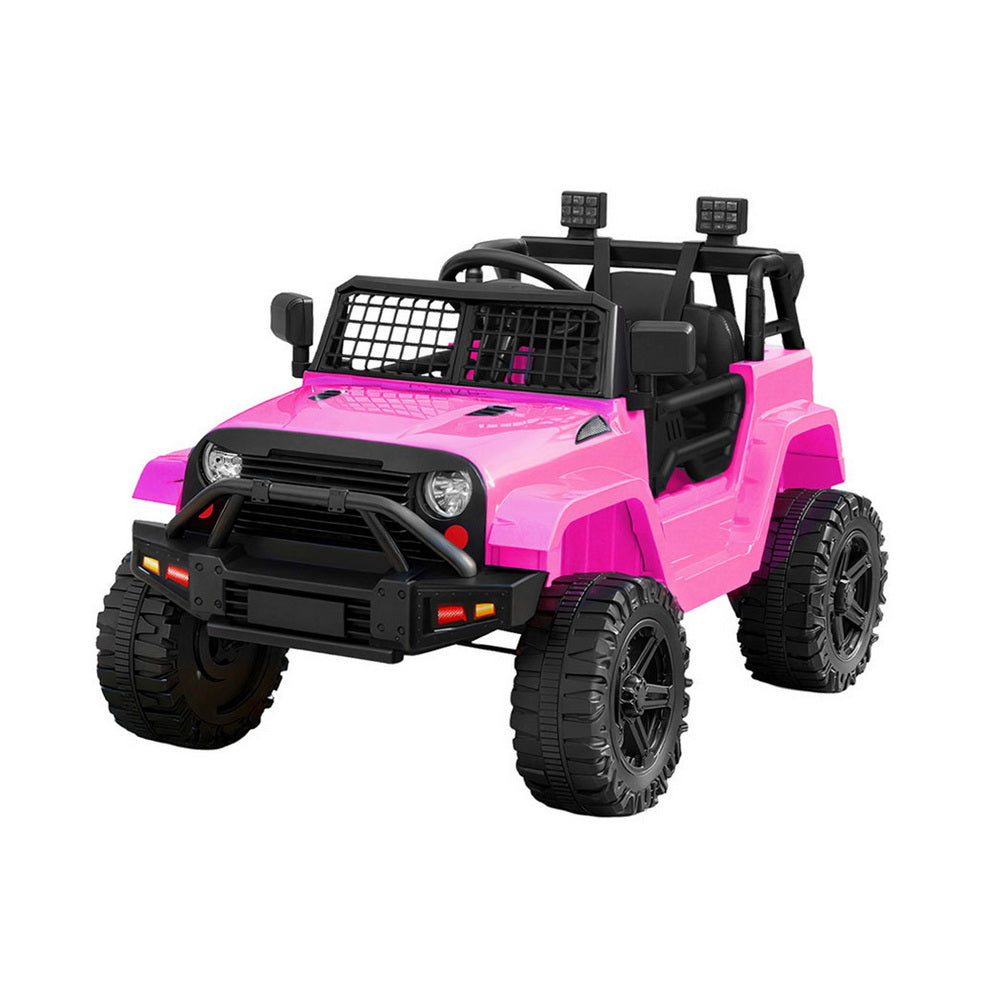 Rigo Kids Electric Ride On Car Jeep Toy Cars Remote 12V Pink RCAR-JEP-4WS-PK