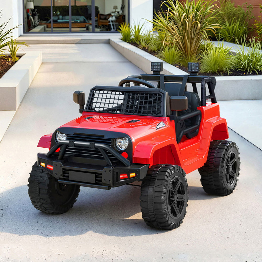 Rigo Kids Electric Ride On Car Jeep Toy Cars Remote 12V Red RCAR-JEP-4WS-RD