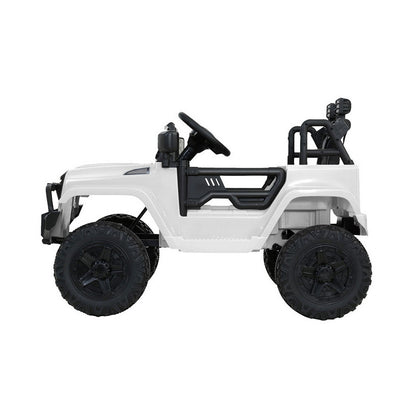 Rigo Kids Electric Ride On Car Jeep Toy Cars Remote 12V White RCAR-JEP-4WS-WH