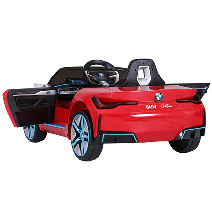 Kids Ride On Car BMW Licensed I4 Sports Remote Control Electric Toys 12V Red RCAR-LS-BMW-I4-RD