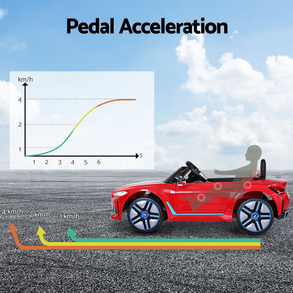 Kids Ride On Car BMW Licensed I4 Sports Remote Control Electric Toys 12V Red RCAR-LS-BMW-I4-RD
