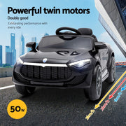 Rigo Kids Electric Ride On Car Toys Cars Horn Music Remote Control 12V Black RCAR-MASRT-S-BK