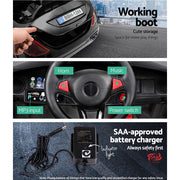 Rigo Kids Electric Ride On Car Toys Cars Horn Music Remote Control 12V Black RCAR-MASRT-S-BK
