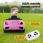 Rigo Kids Electric Ride On Car Toys Cars Headlight Music Remote Control 12V Pink RCAR-MASRT-S-PK