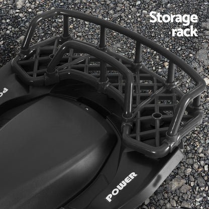Rigo Kids Ride On Car ATV Quad Motorbike Storage Rack Electric Toys 12V Black RCAR-MBIKE-ATV-L-BK