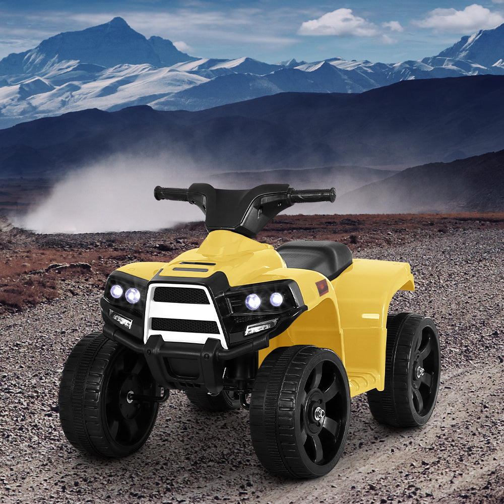 Rigo Kids Ride On ATV Quad Motorbike Car 4 Wheeler Electric Toys Battery Yellow RCAR-MBIKE-ATV-YL