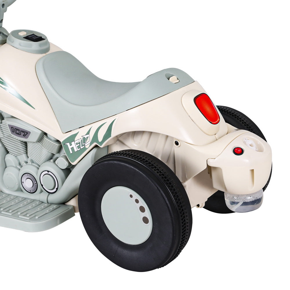 Rigo Kids Ride On Car Electric Motorcycle Motorbike with Bubble Maker Green RCAR-MBIKE-BUBBLE-GN