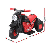 Rigo Kids Ride On Car Motorcycle Motorbike with Bubble Maker Electric Toy 6V Red RCAR-MBIKE-BUBBLE-RD