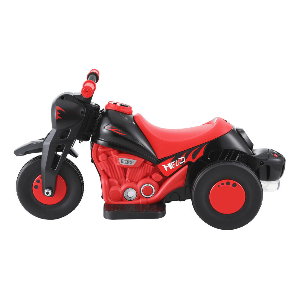 Rigo Kids Ride On Car Motorcycle Motorbike with Bubble Maker Electric Toy 6V Red RCAR-MBIKE-BUBBLE-RD