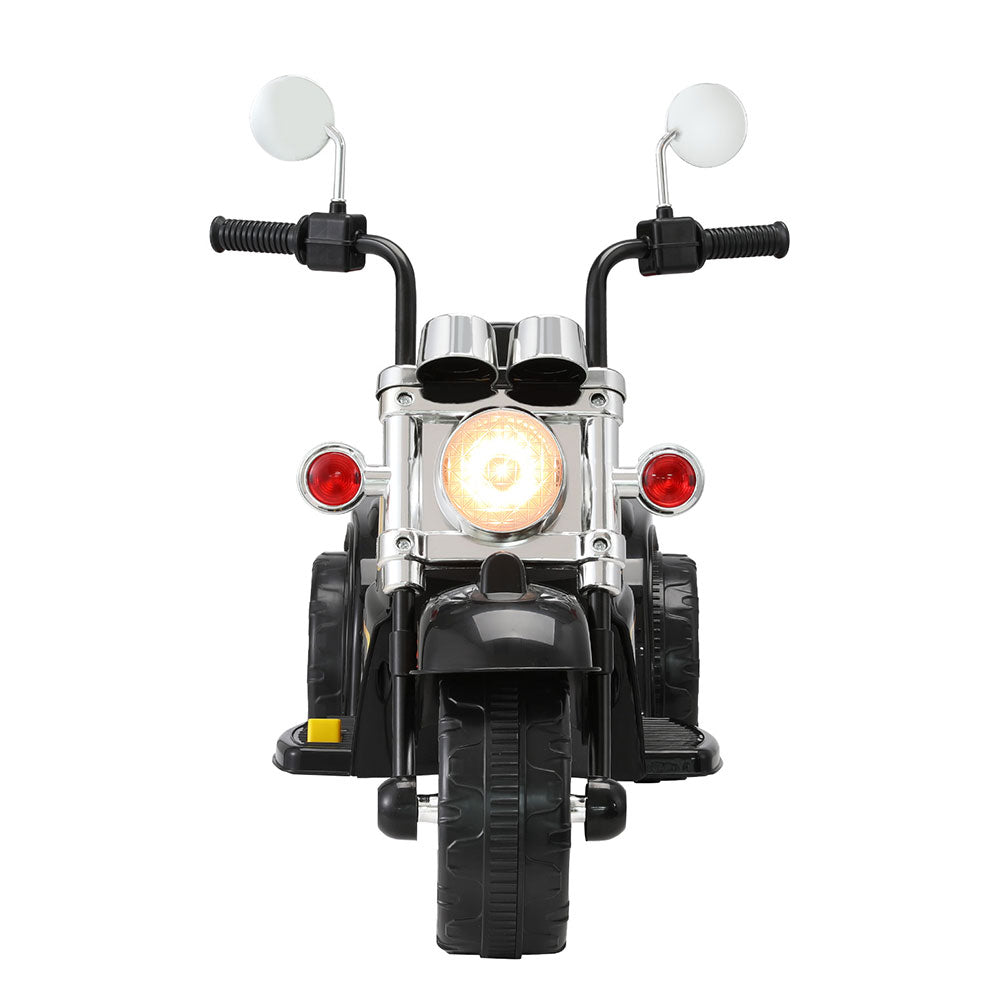 Rigo Kids Ride On Car Motorcycle Motorbike Electric Toys Horn Music 6V Black RCAR-MBIKE-HARLE-BK