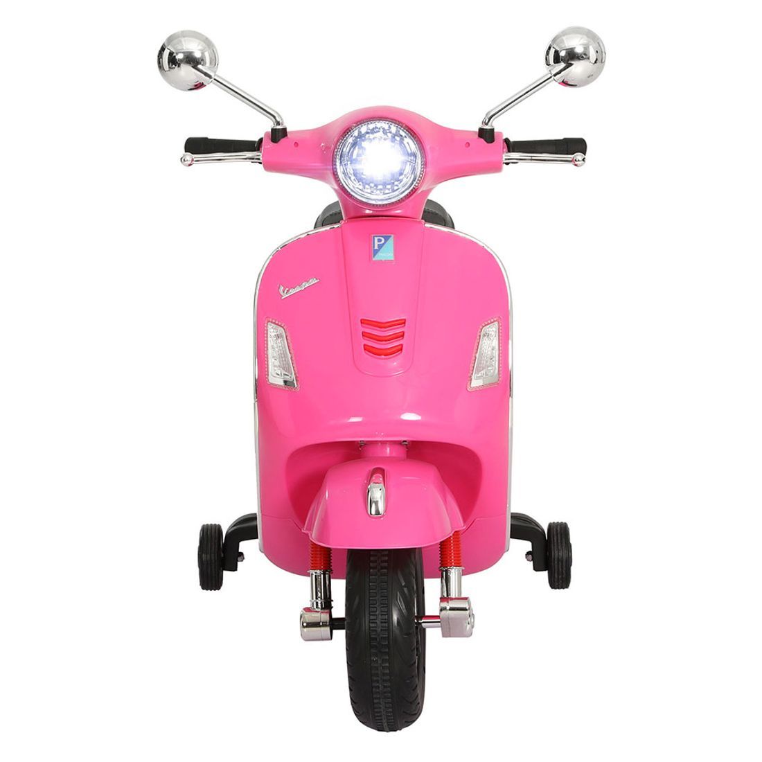 Kids Electric Ride On Car Motorcycle Motorbike Vespa Licensed GTS Pink RCAR-MBIKE-VESPA-PK