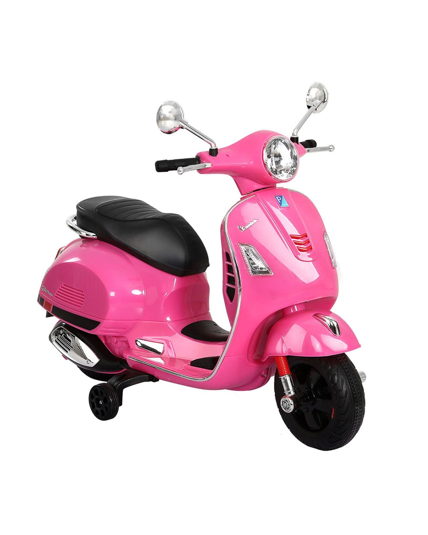 Kids Electric Ride On Car Motorcycle Motorbike Vespa Licensed GTS Pink RCAR-MBIKE-VESPA-PK