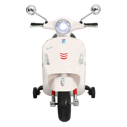 Kids Electric Ride On Car Motorcycle Motorbike Vespa Licensed GTS White RCAR-MBIKE-VESPA-WH
