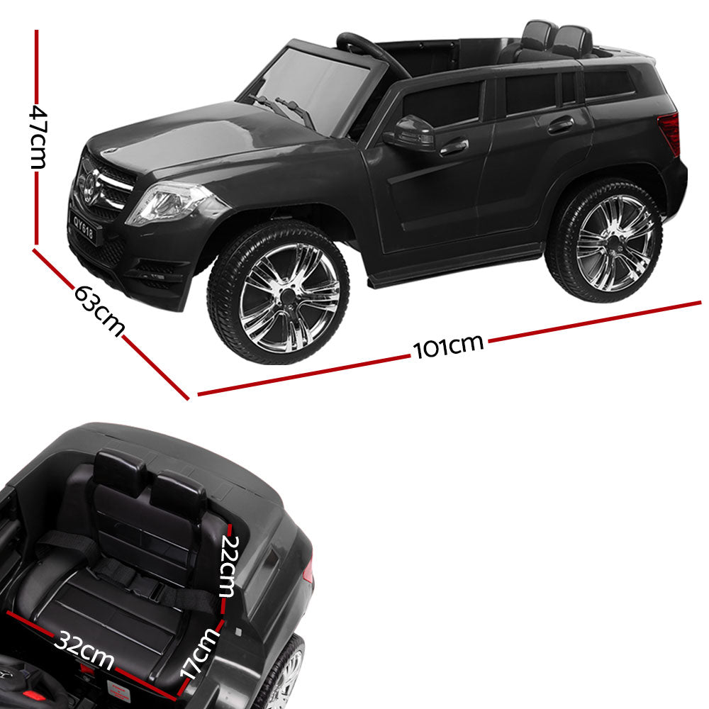 Rigo Kids Electric Ride On Car SUV Mercedes-Benz-Inspired ML450 Remote 12V Black RCAR-ML450-BK