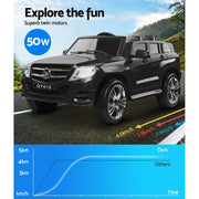 Rigo Kids Electric Ride On Car SUV Mercedes-Benz-Inspired ML450 Remote 12V Black RCAR-ML450-BK