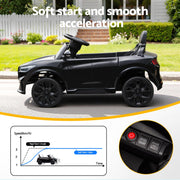 Kids Ride On Car 12V Licensed Ford Electric Toy with Remote Control Horn Music 97x61cm Black RCAR-MSTG-LS-BK